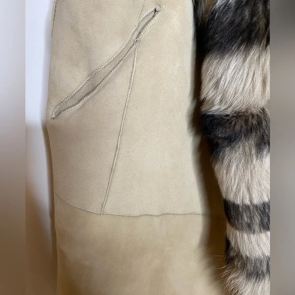 Iro Zarl reversible shearling vest FR 32/ XS-S $1800